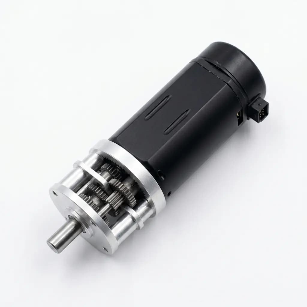 Stepper planetary gearbox with closed-loop encoder