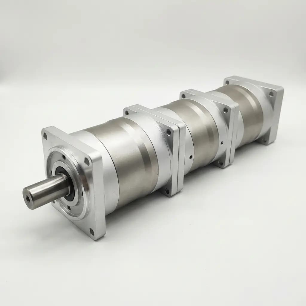 Three-stage helical planetary gearbox long body
